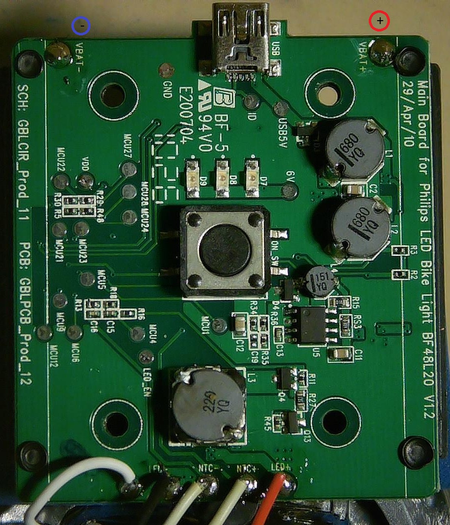 Philips LED bike light board