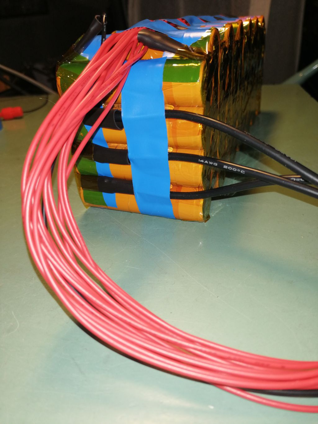 Battery pack ready side view